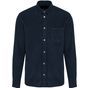 kariban Chemise manches longues en velours homme washed_dark_navy