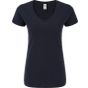 fruit of the loom Ladies 150 V-neck T deep_navy