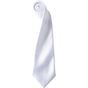 Premier Cravate en satin colours collection white