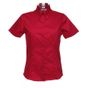 kustom kit Ladies Corporate Oxford Blouse red