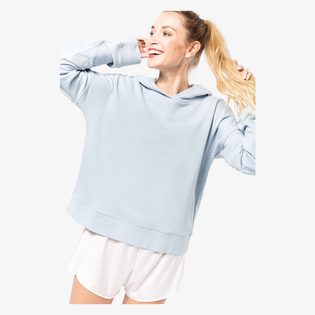 Sweat-shirt capuche Lounge bio femme kariban