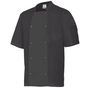 Velilla Veste de cuisinier manches courtes avec boutons pression black