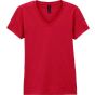 Gildan Softstyle® Women's V-Neck T-Shirt cherry_red