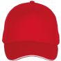 K-up Casquette - 5 panneaux red/white
