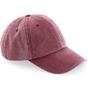Beechfield Casquette Vintage profil bas vintage_red