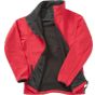 Result Mens printable softshell with recycled fleece inner red/black