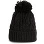 K-up Bonnet en maille tricot black