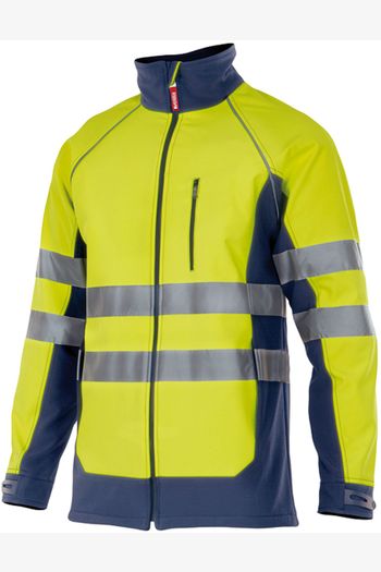 Image produit Blouson softshell bicolore haute visibilité