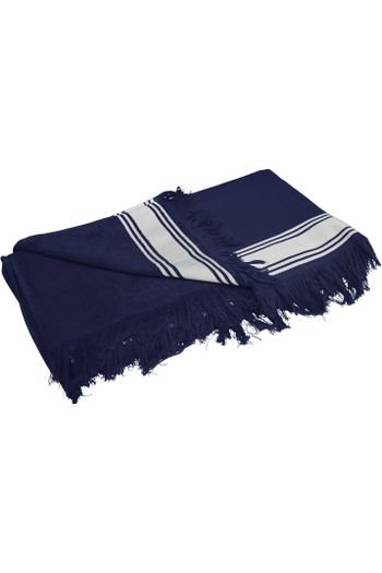 Serviette fouta - Navy/white