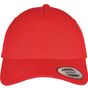 flexfit 5-Panel Premium Curved Visor Snapback Cap red