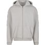 Build Your Brand Fluffy Zip Hoody light_asphalt