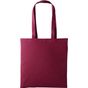 Nutshell Sac de courses en coton avec anses longues burgundy