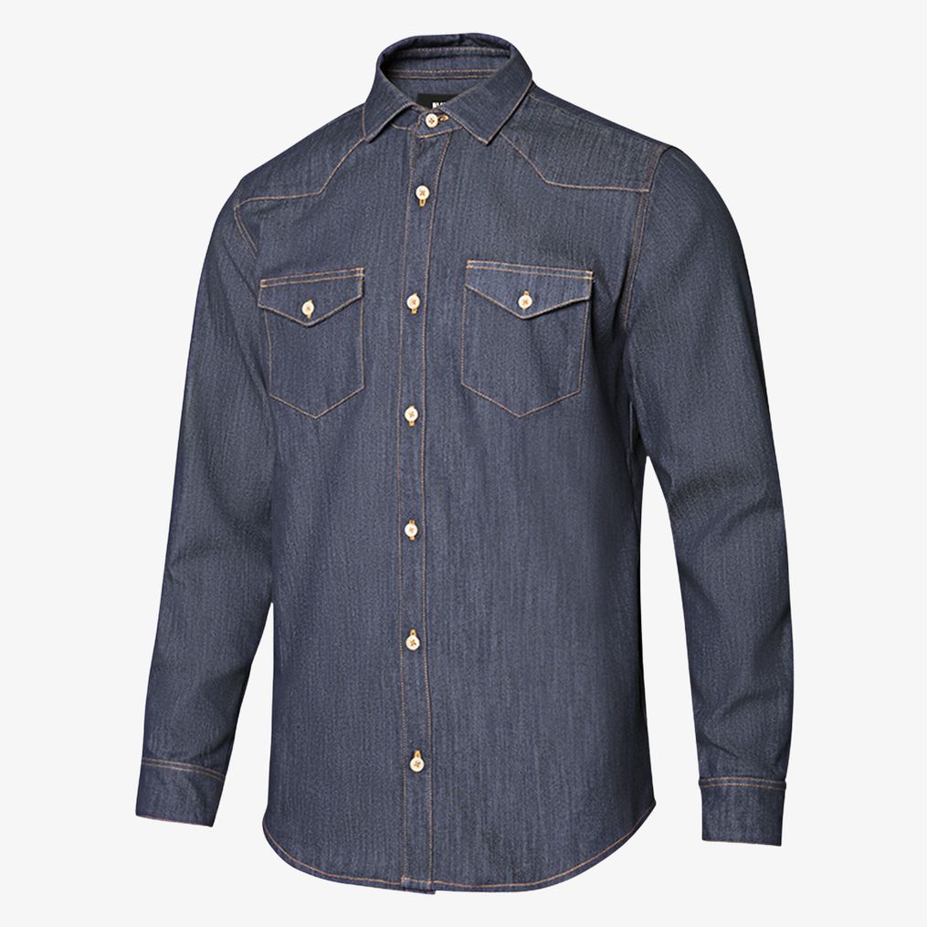 Chemise stretch en denim homme Velilla