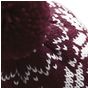 Beechfield Bonnet Fair Isle snowstar® burgundy/white