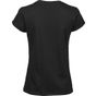 tee jays Women's roll-up tee black