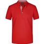 James&Nicholson Men´s Plain Polo red/red/white