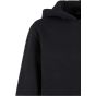 Build Your Brand Kids Fluffy Hoody Black