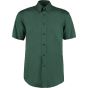 Kustom Kit Premium Oxford Shirt Short Sleeve Bottle green