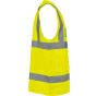 WK Designed To Work Gilet de sécurité haute visibilité recyclé avec zip unisexe hi_viz_yellow