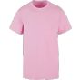 Build Your Brand Acid Washed Round Neck Tee Soft pink