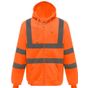 Yoko Sweat-shirt zippé capuche hi_vis_orange