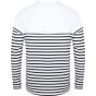 Front Row Long sleeved Breton striped T white/navy