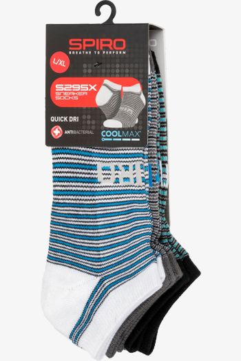 Image produit 3-pack mixed stripe COOLMAX® sneaker socks