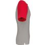 Kariban Baseball - T-shirt bicolore manches courtes light_grey/red