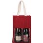 Kimood Sac porte bouteilles en jute cherry_red/gold