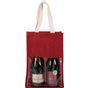 kimood Sac porte bouteilles en jute cherry_red/gold