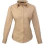 Premier Chemisier popeline à manches longues pour femme - khaki - XL