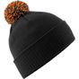 Beechfield Bonnet Snowstar® black/orange