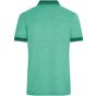 James&Nicholson Men´s Heather Polo green_melange/dark_green