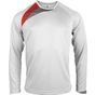 ProAct T-shirt sport manches longues enfant - white/red/storm_grey - 8/10ans