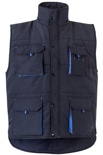 Image produit Gilet matelassé bicolore multipoches