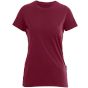 HRM Womens's Luxury Roundneck Tees Bordeaux