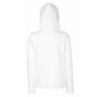 fruit of the loom Premium Hooded Sweat Jacket Lady-Fit blanc