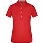 James&Nicholson Ladies´ Plain Polo red/red/white
