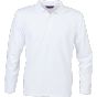 Henbury Unisex long sleeved polo shirt white