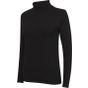 SF Clothing Women´s feel good stretch Roll Neck Top black