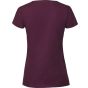 fruit of the loom Ladies Iconic 195 ringspun premium T burgundy