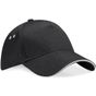 Beechfield Casquette Ultimate 5 panneaux à visière sandwich black/light_grey