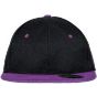 Result Bronx Original Flat Peak Snapback Dual Colour Cap black/purple