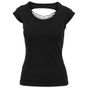 Build Your Brand Ladies Back Cut Tee black