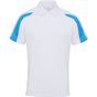 AWDis Just Cool Contrast cool polo arctic_white/sapphire_blue