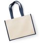 Westford Mill Printers Jute Classic Shopper navy