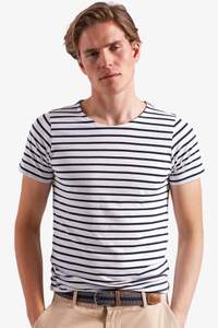 Image produit T-shirt marinière « coastal » homme à manches courtes