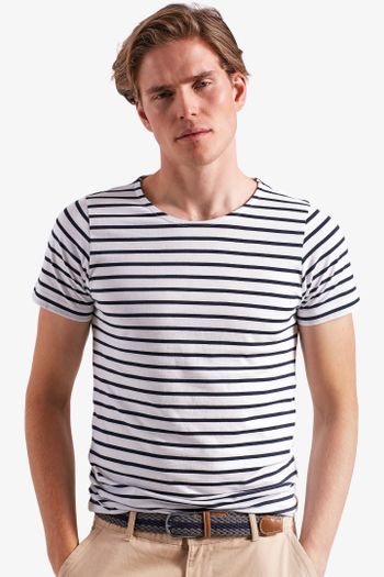 Image produit T-shirt marinière « coastal » homme à manches courtes