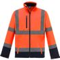 yoko Veste softshell haute visibilité hi_vis_orange/navy