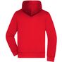 James&Nicholson Men's Hooded Jacket red/carbon